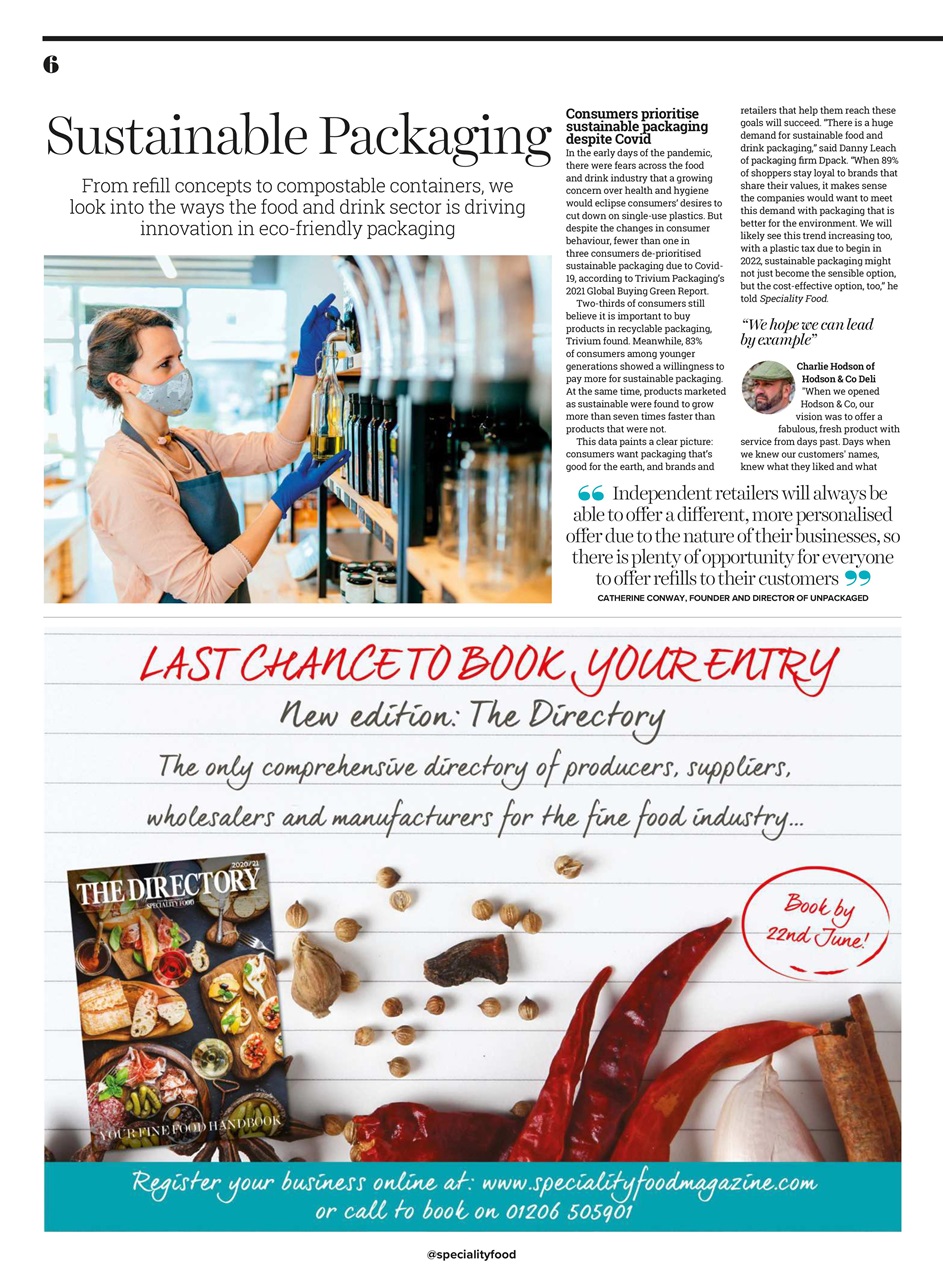 Speciality Food Preview Pages