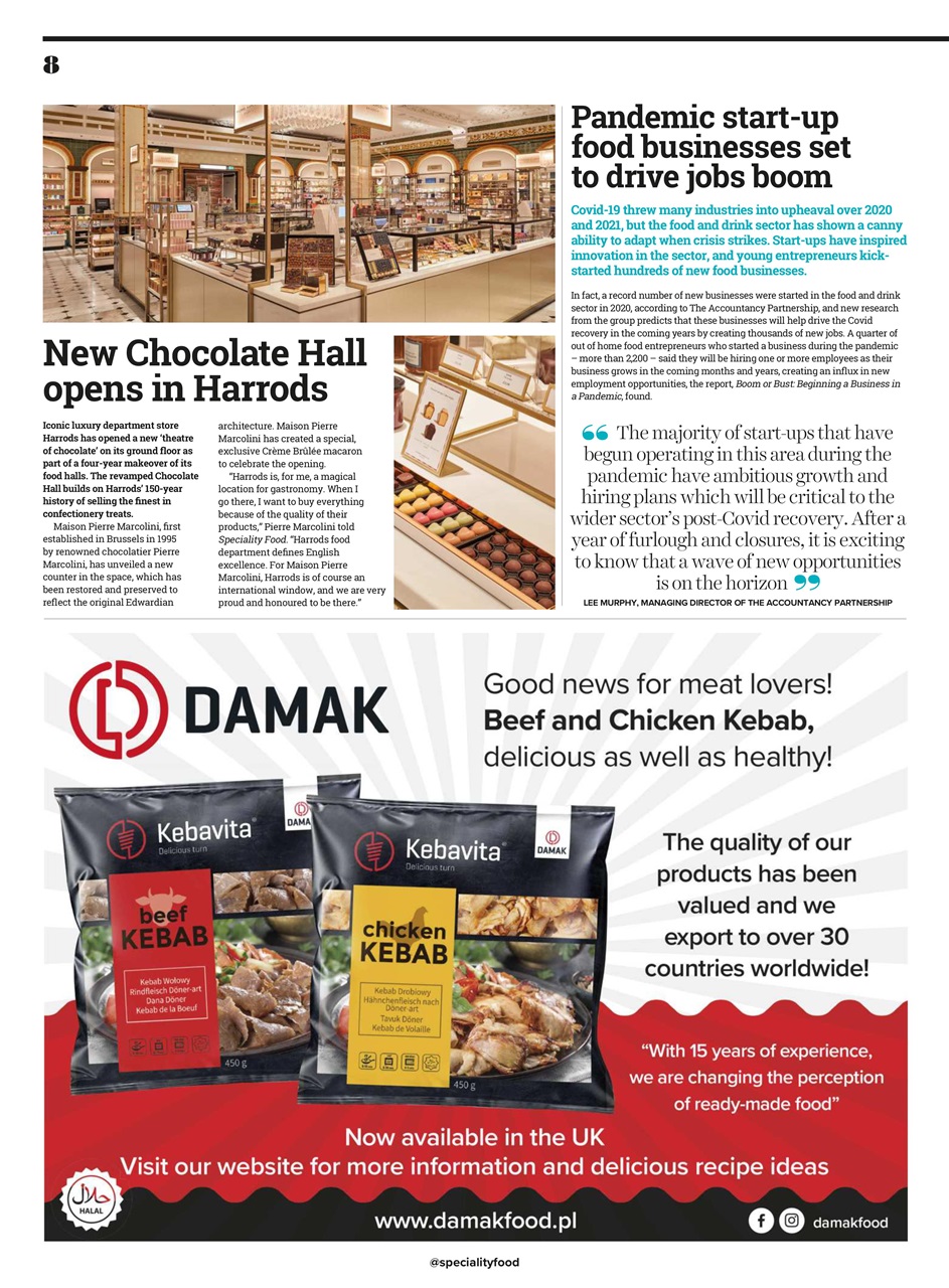 Speciality Food Preview Pages