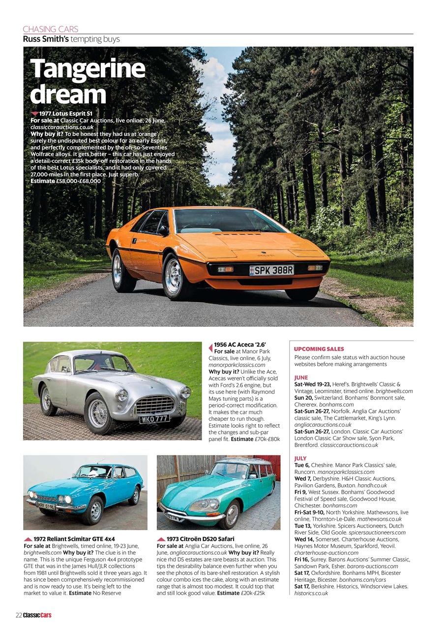 Classic Cars Preview Pages