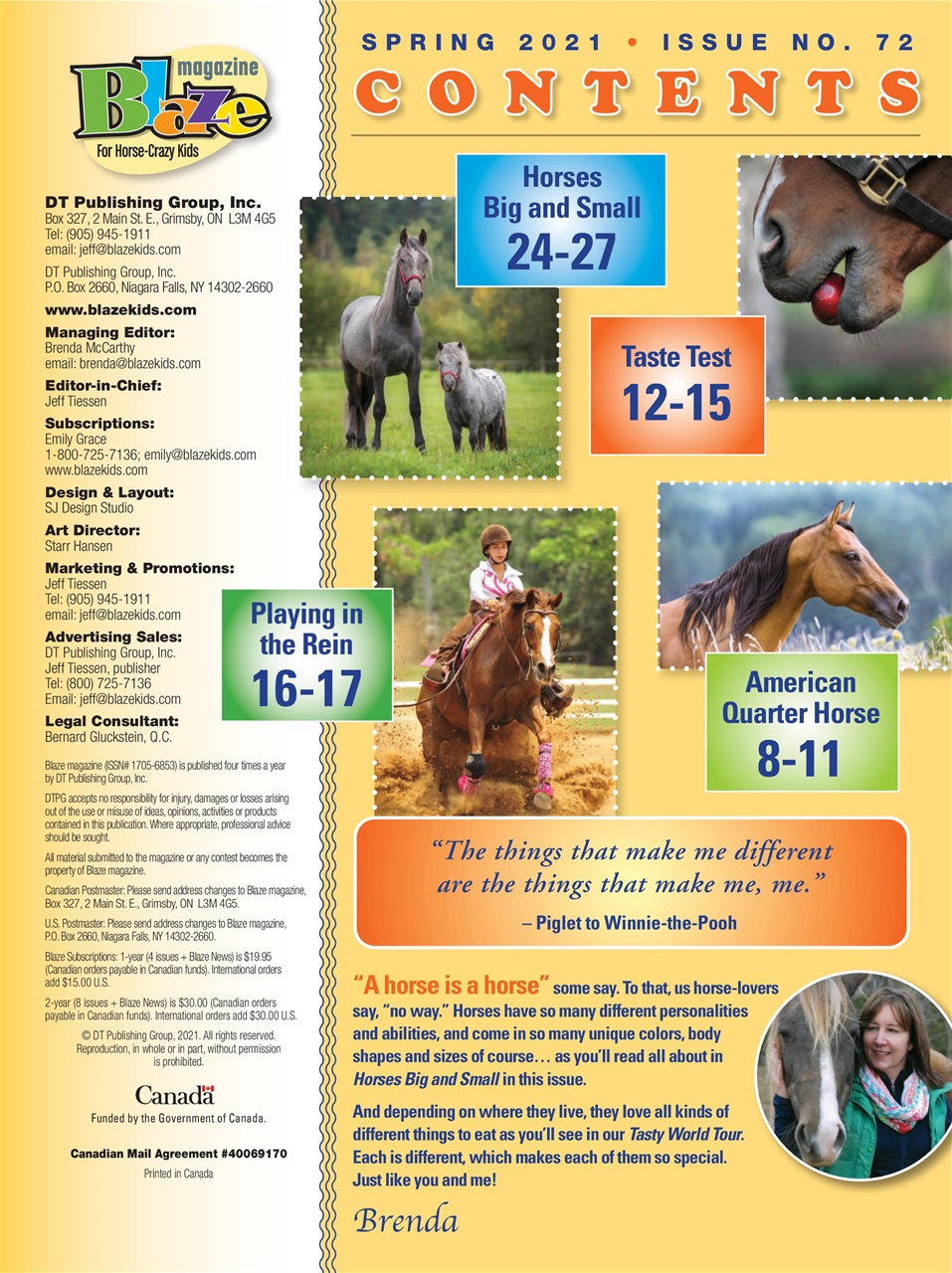 Blaze Magazine For Horse Crazy Kids Preview Pages