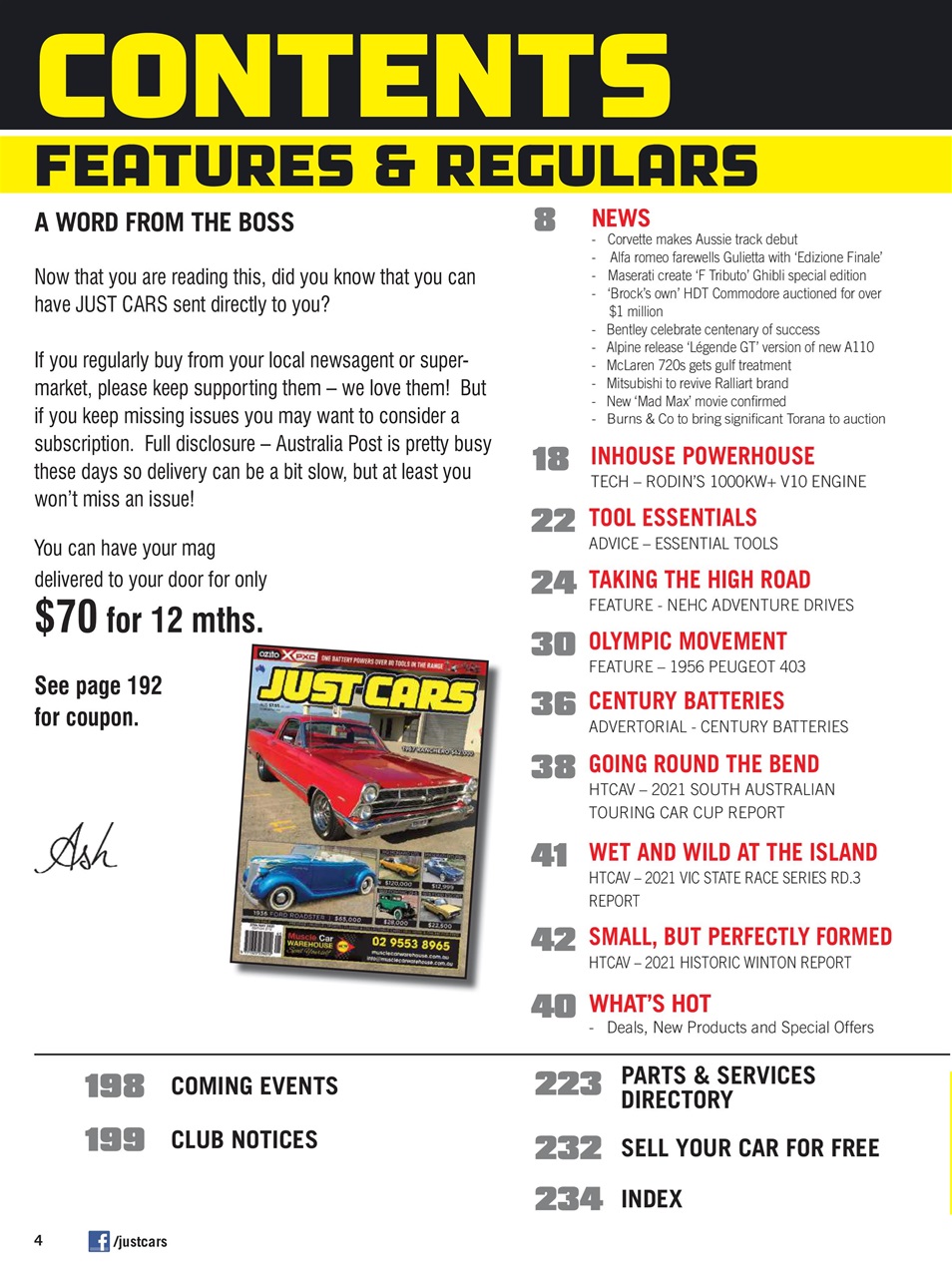 JUST CARS Preview Pages