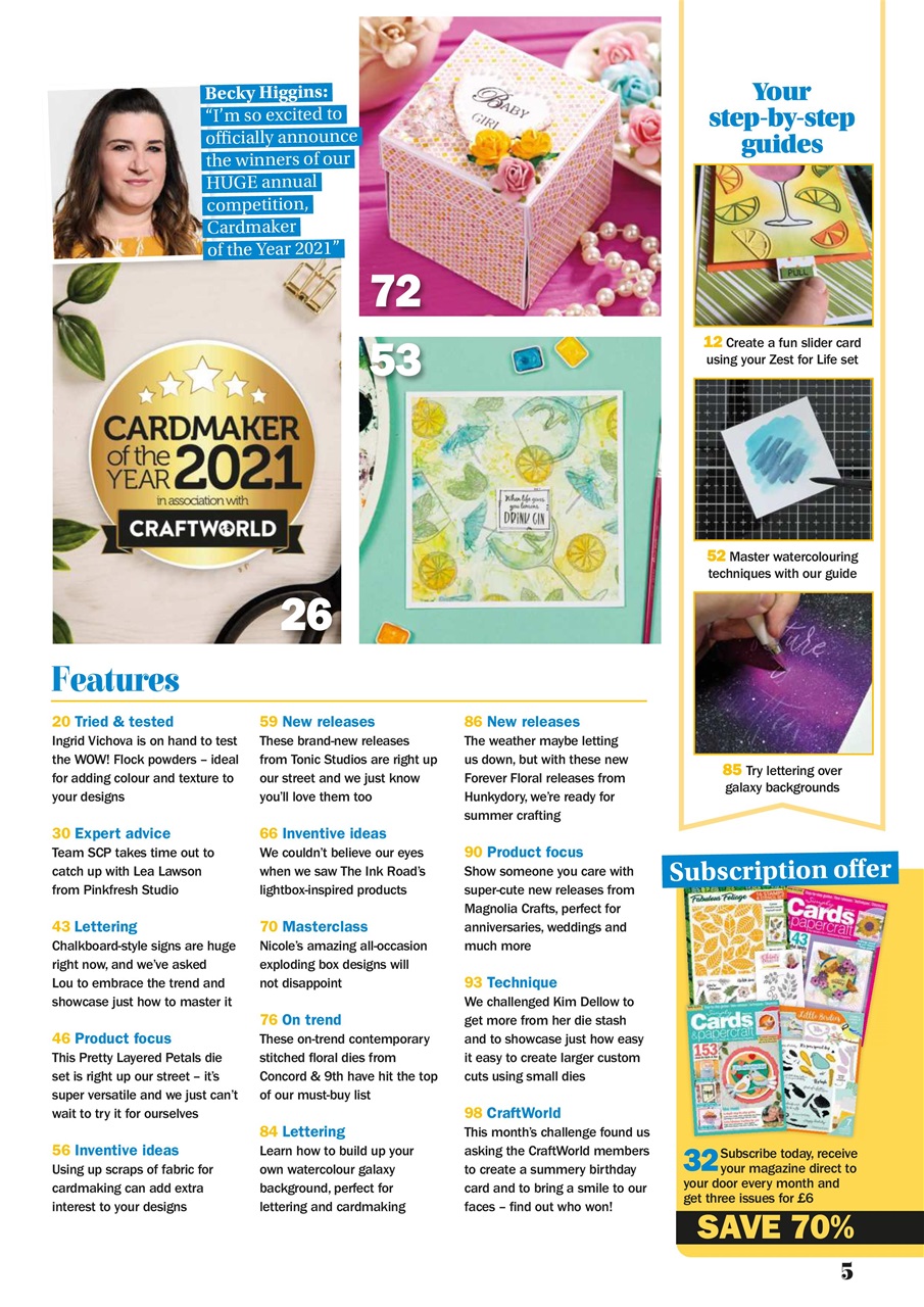 Simply Cards & Papercraft Preview Pages