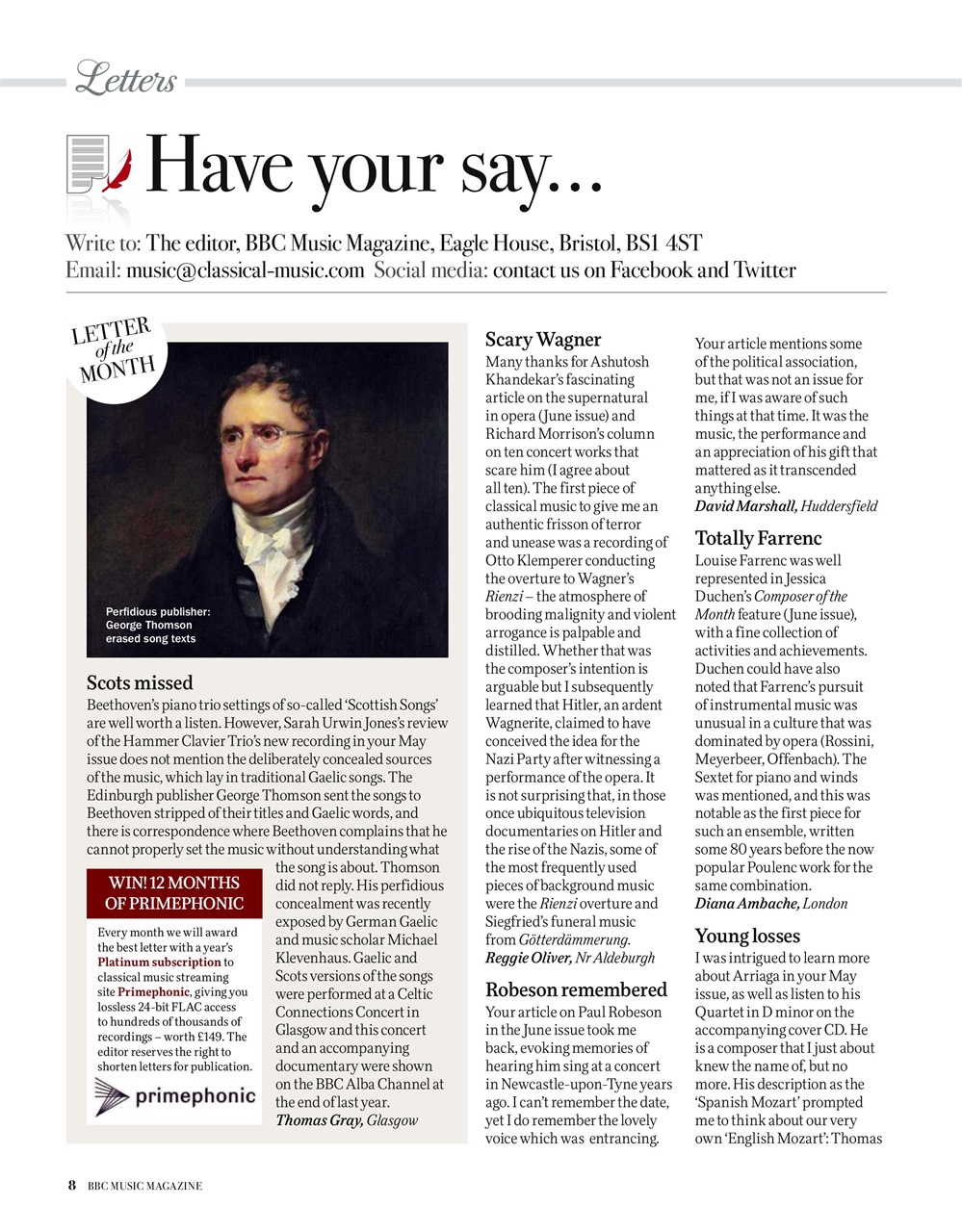 BBC Music Magazine Preview Pages