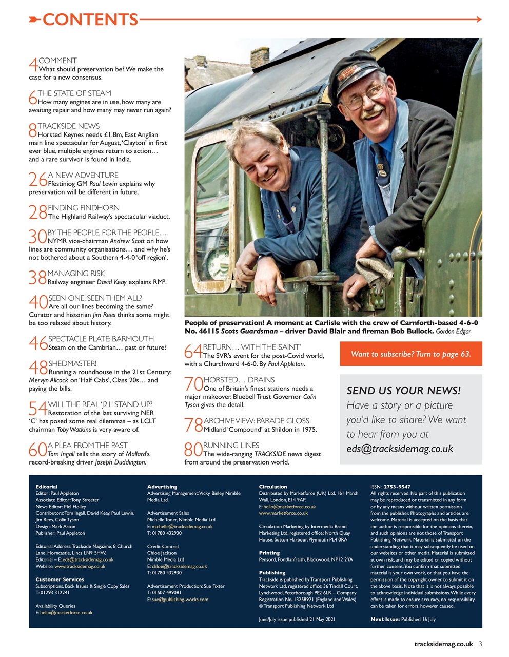 Trackside Preview Pages