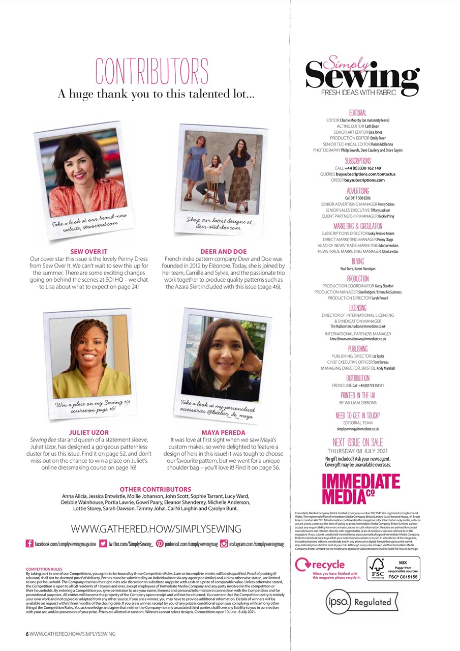 Simply Sewing Preview Pages