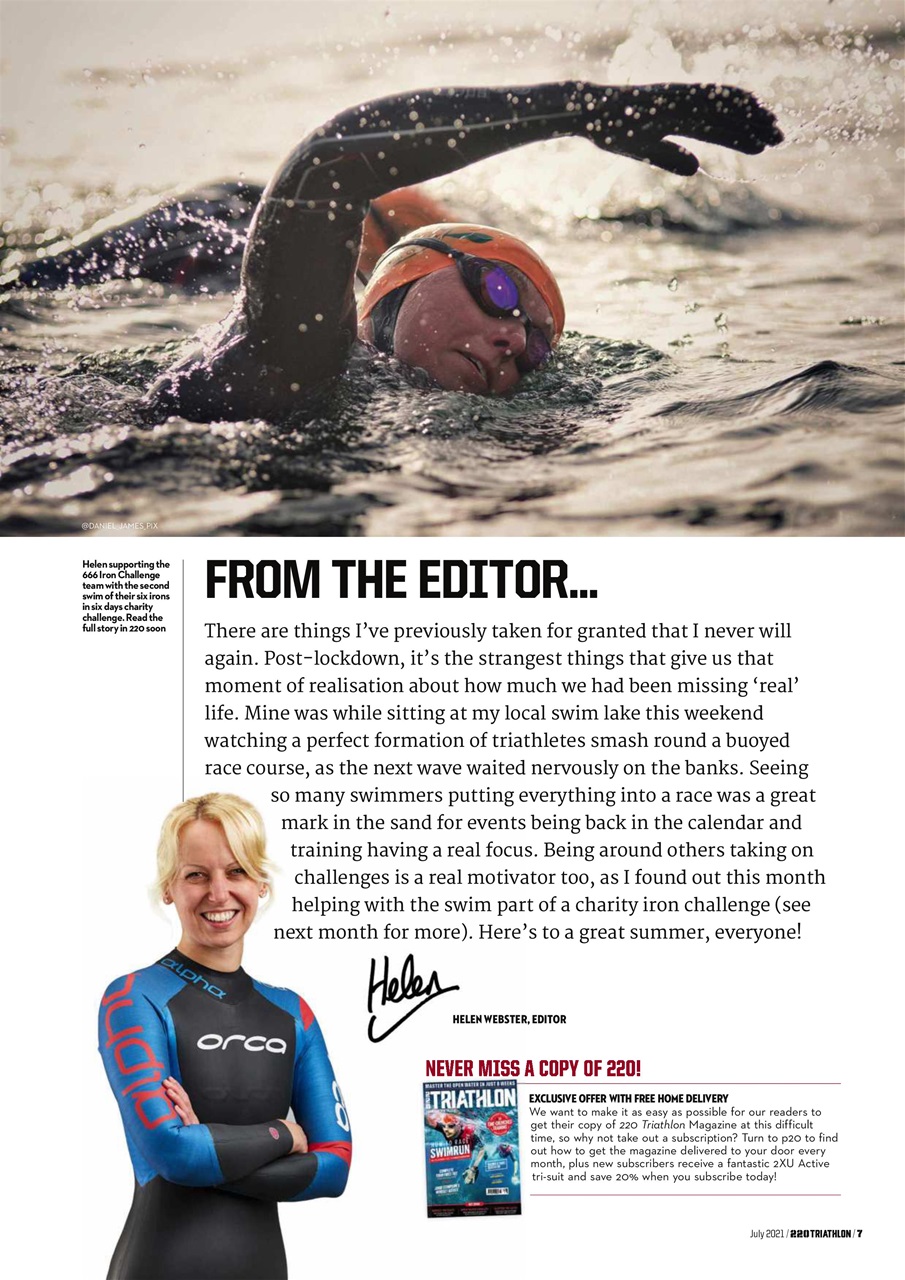 220 Triathlon Magazine Preview Pages