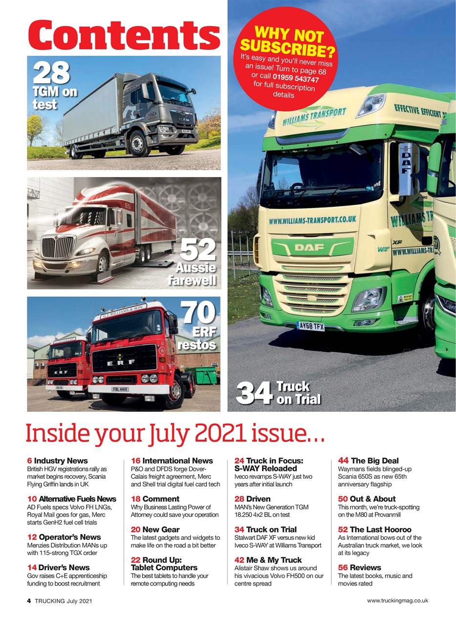Trucking Magazine Preview Pages
