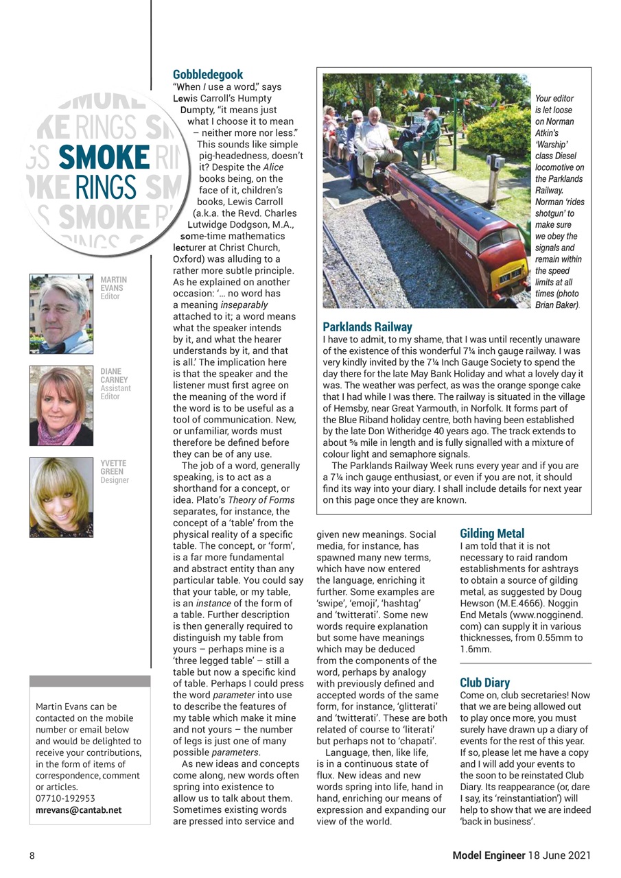 Model Engineer Preview Pages