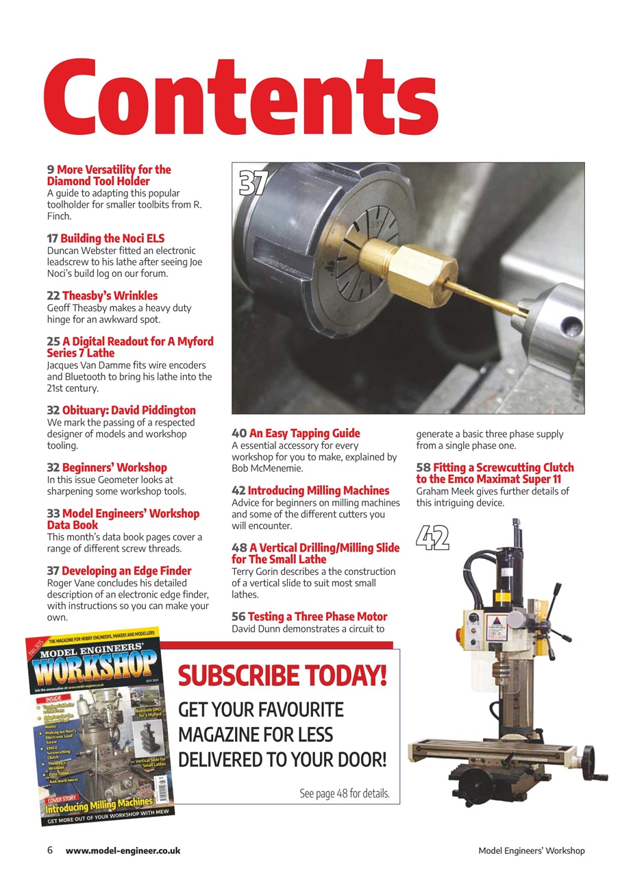 Model Engineer & Workshop Magazine Preview Pages