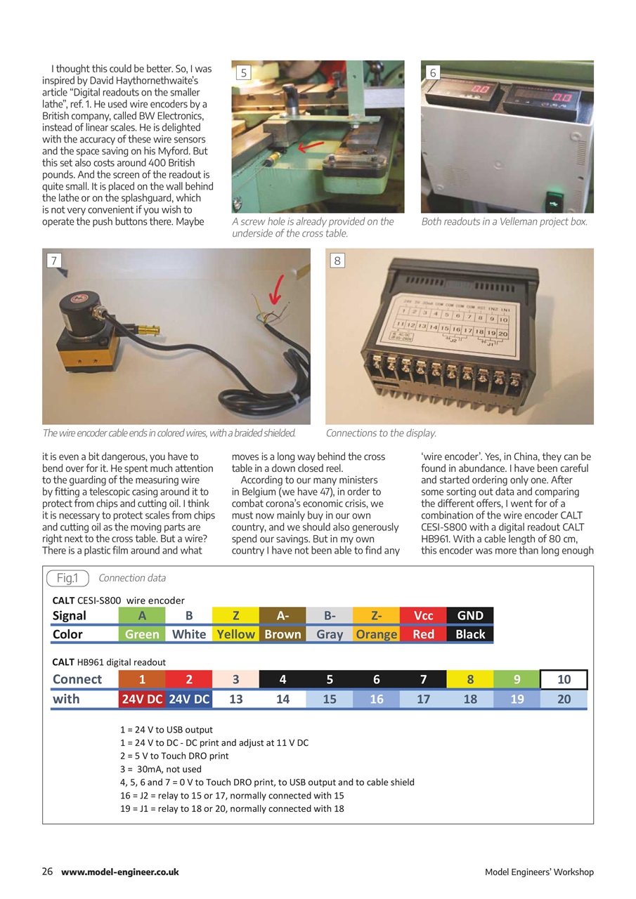 Model Engineer & Workshop Magazine Preview Pages