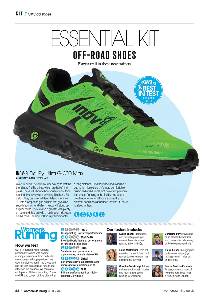 Women’s Running Preview Pages