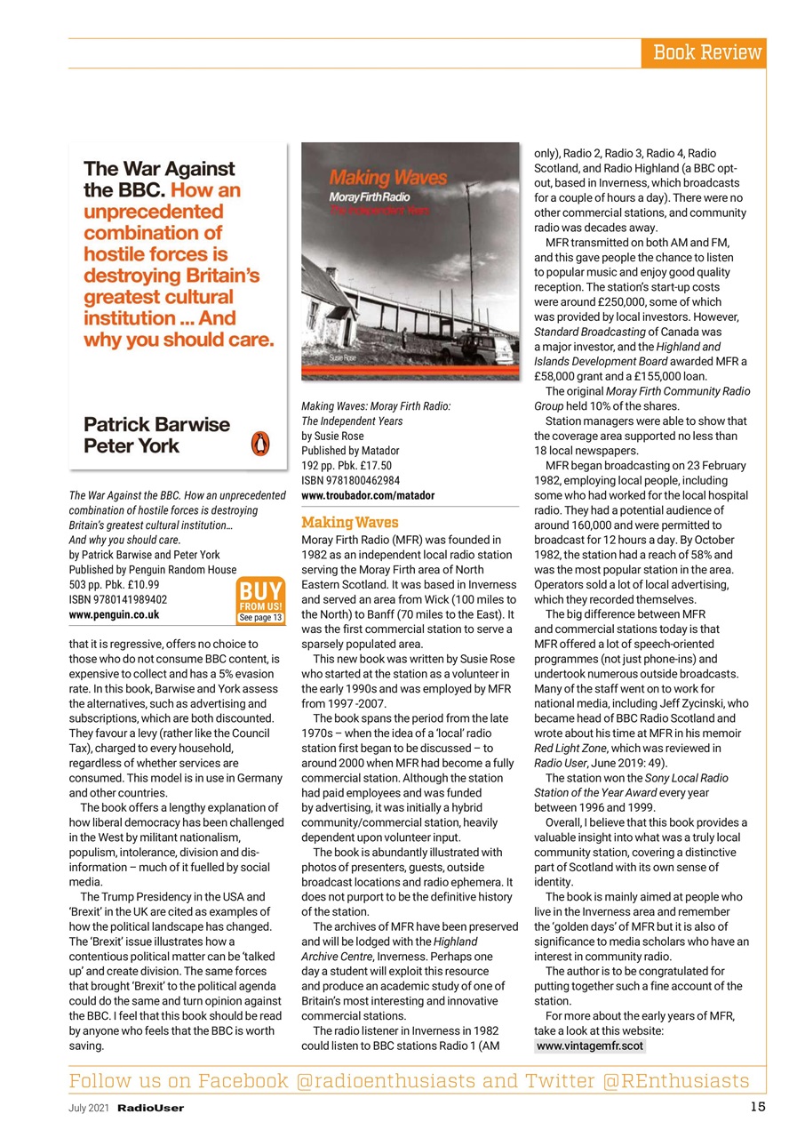 Radio User Preview Pages