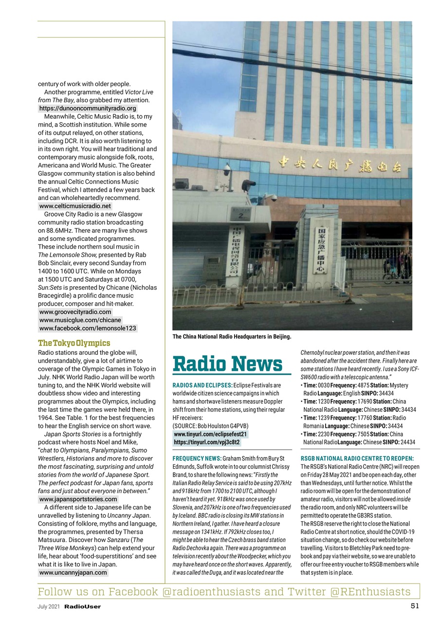 Radio User Preview Pages