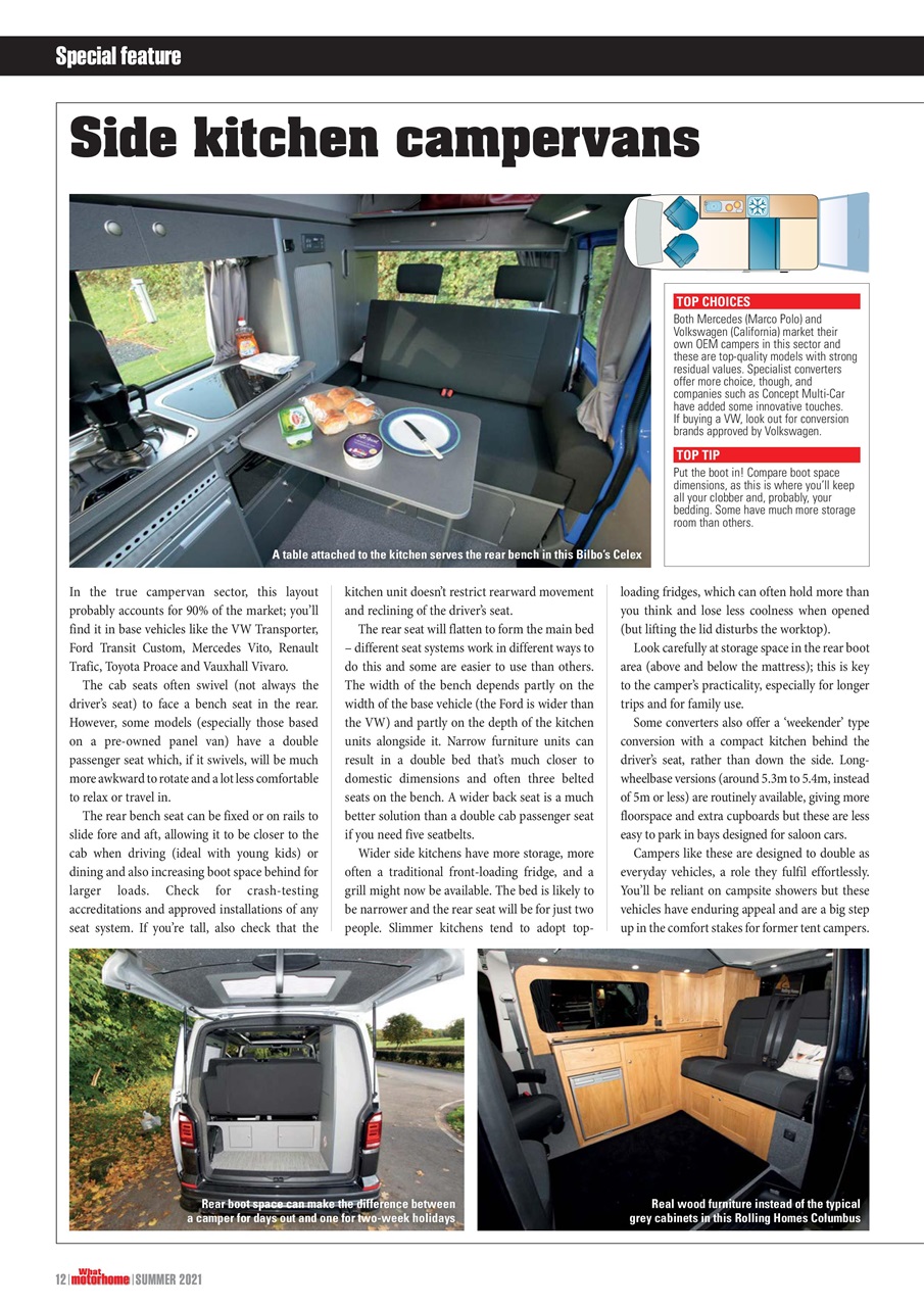 What Motorhome magazine Preview Pages