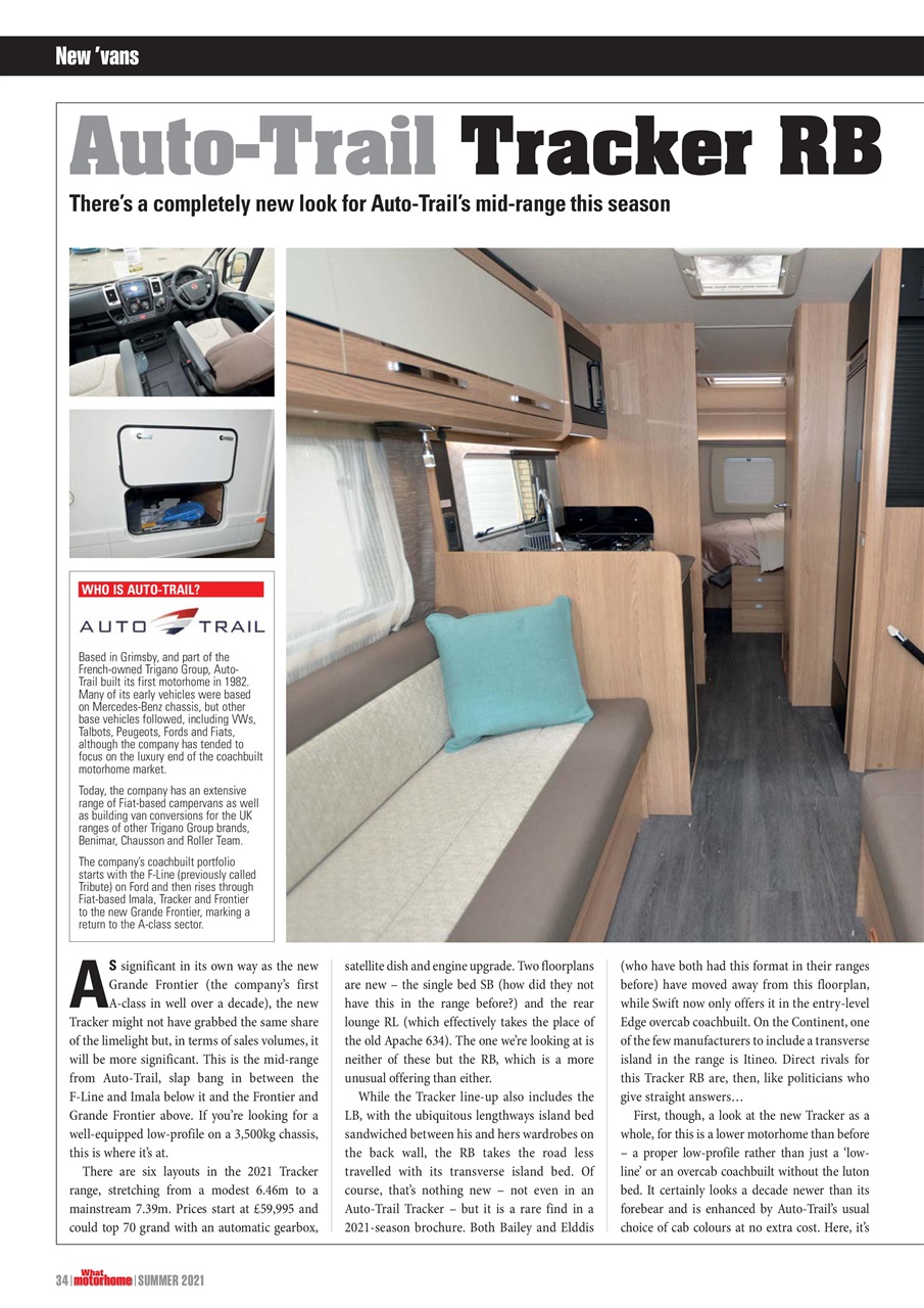 What Motorhome magazine Preview Pages