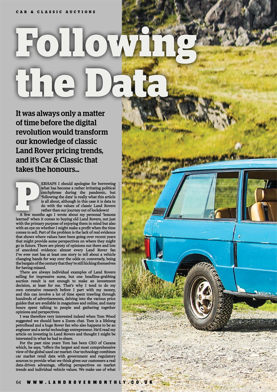 Land Rover Monthly Preview Pages