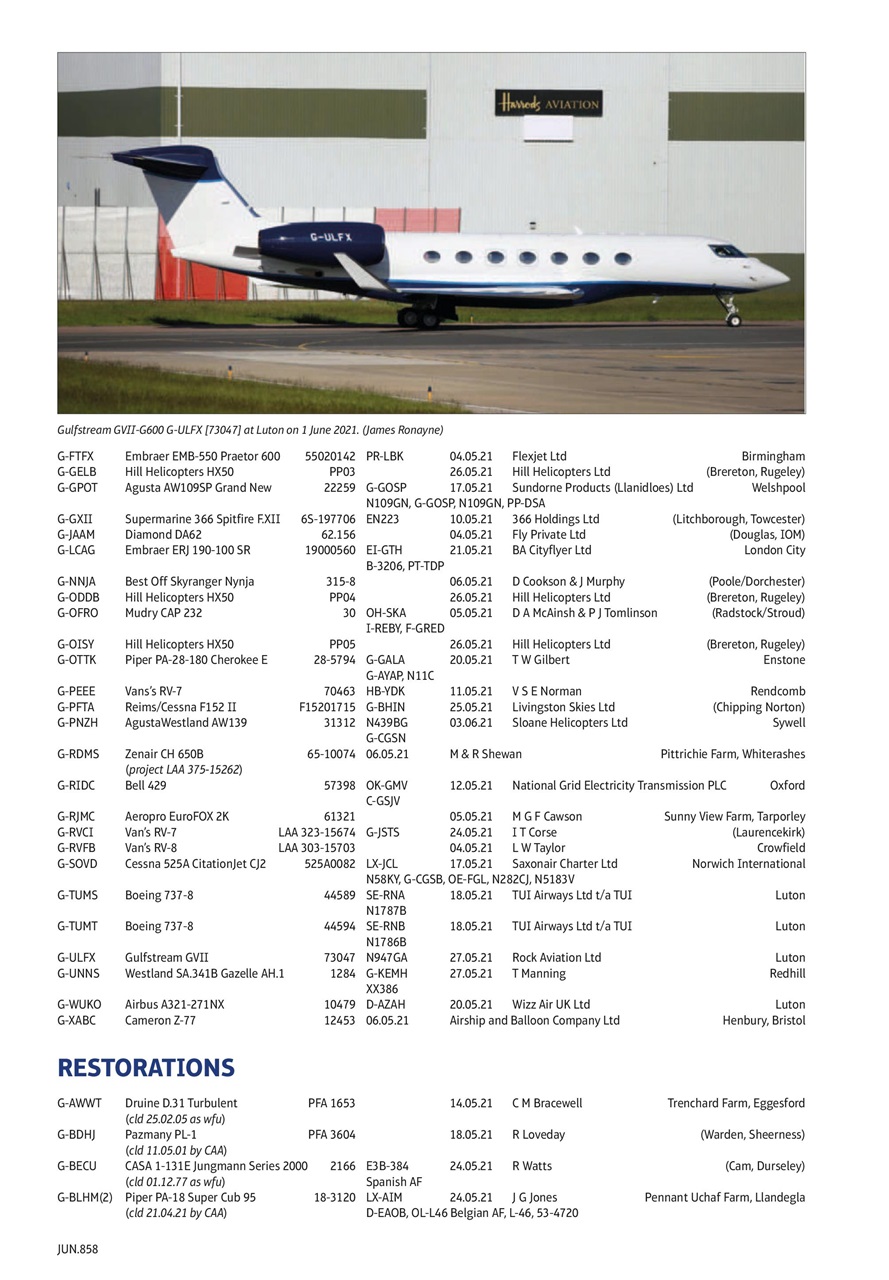 Air Britain News Preview Pages