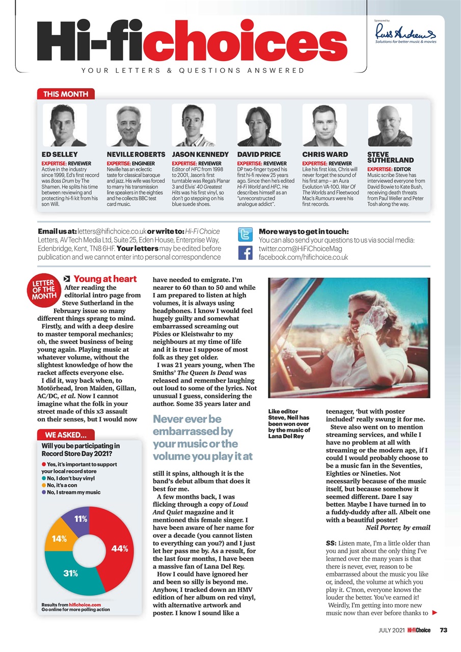 Hi-Fi Choice Preview Pages