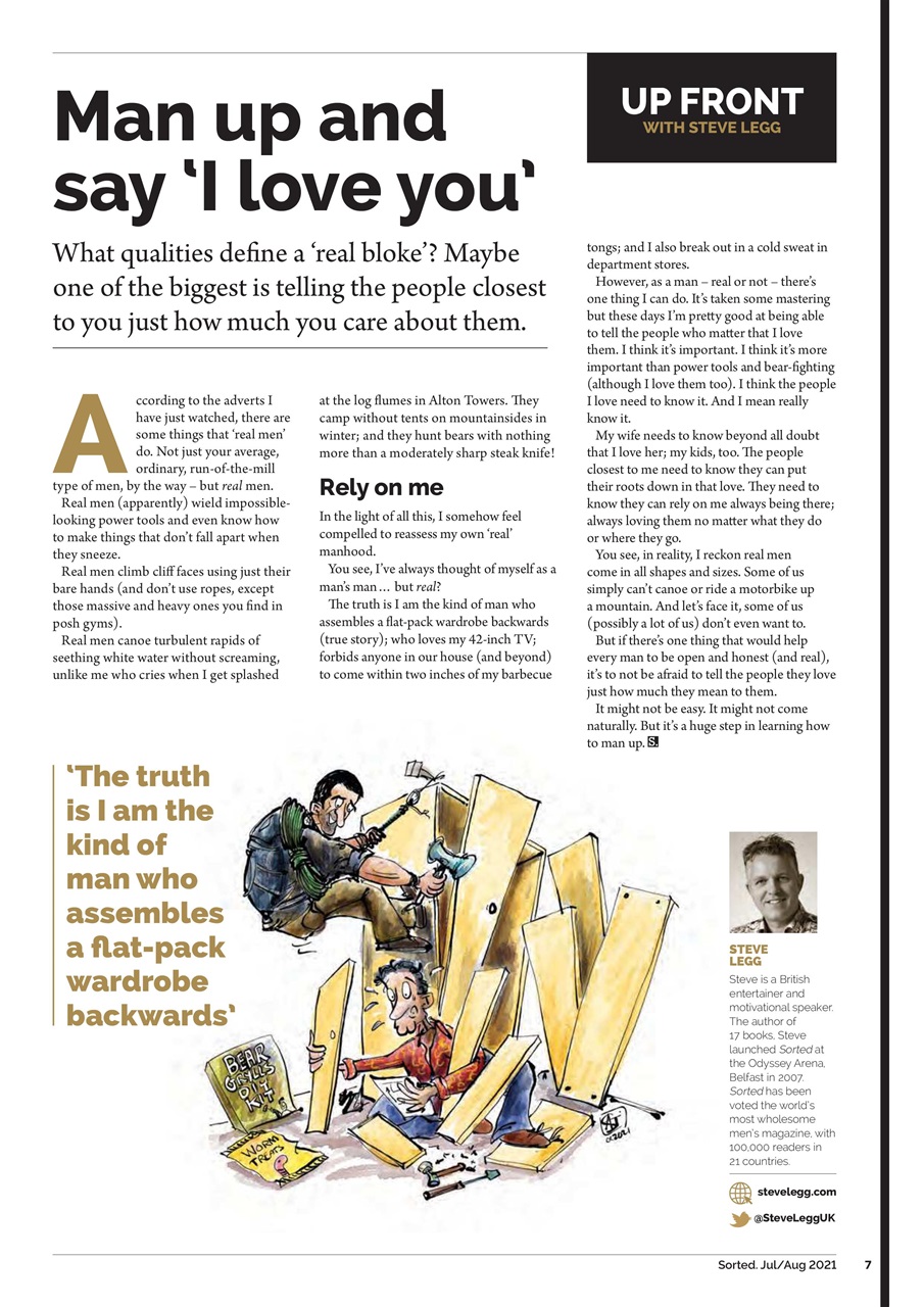 Sorted Magazine – The men's mag with morals Preview Pages