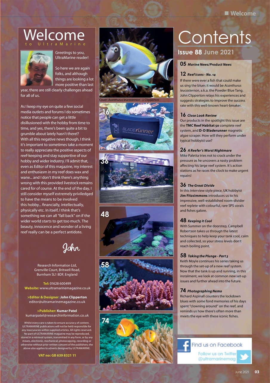 UltraMarine Magazine Preview Pages