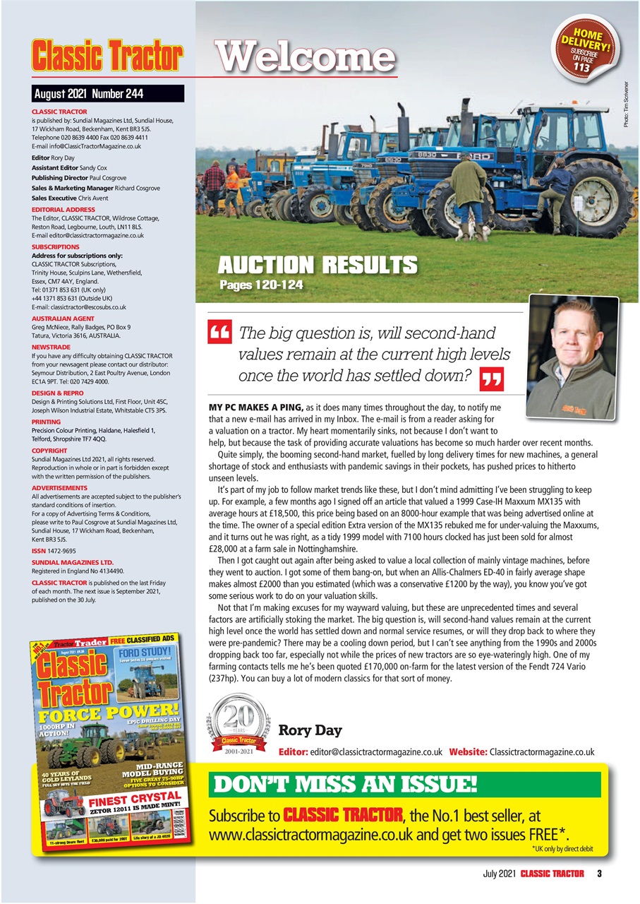 Classic Tractor Preview Pages