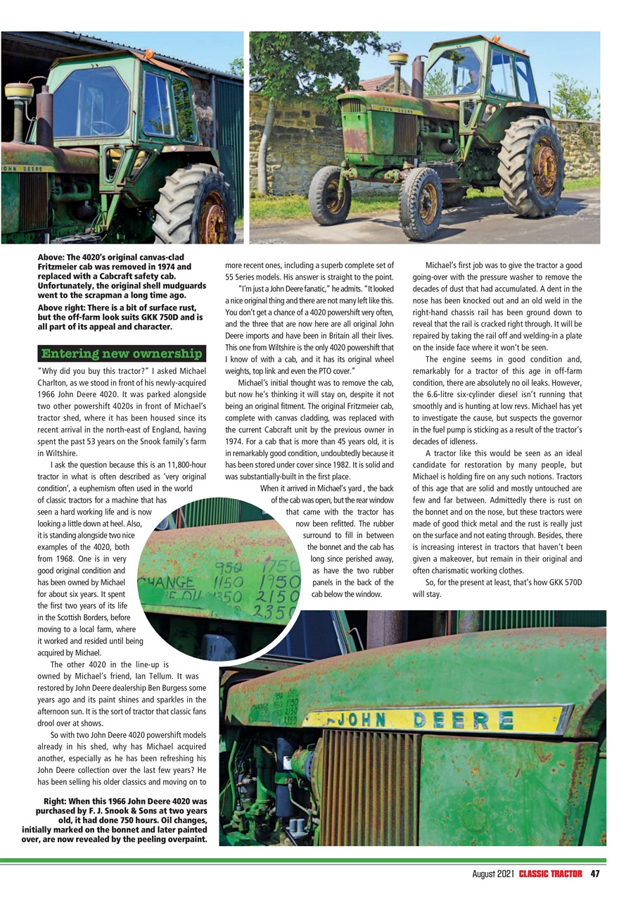 Classic Tractor Preview Pages