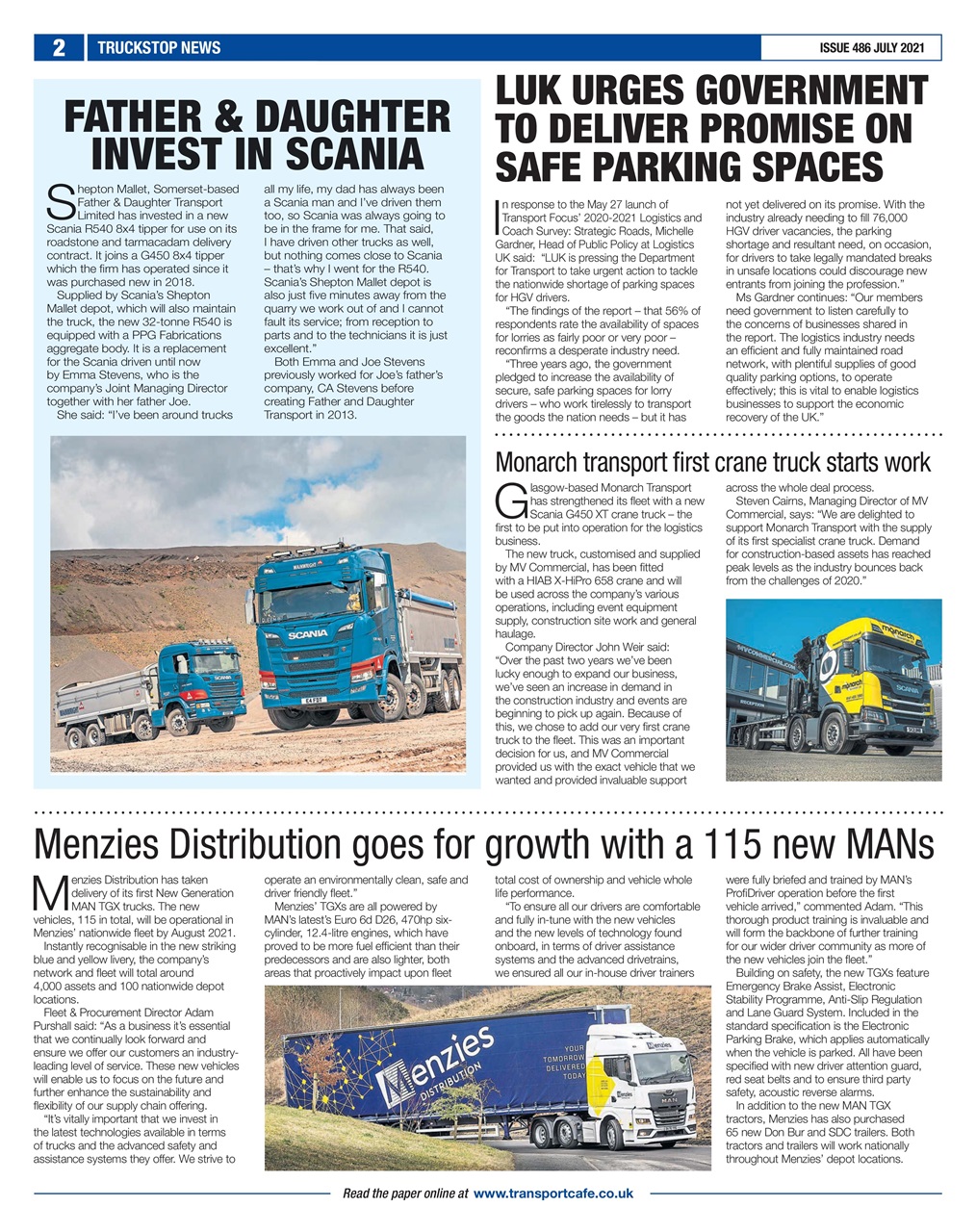 Truckstop News Preview Pages