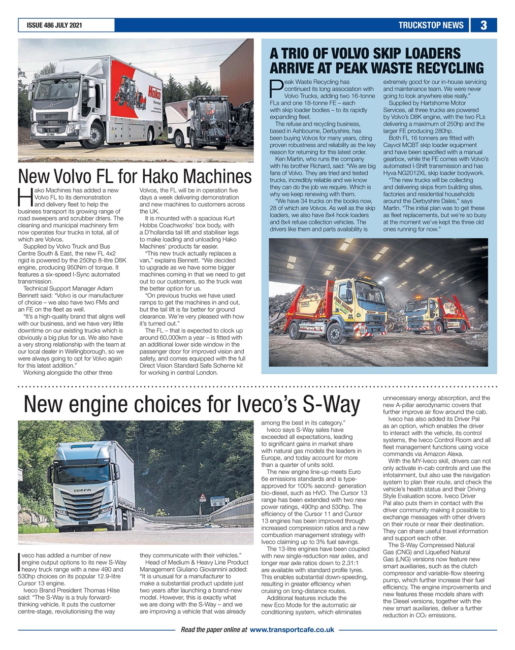 Truckstop News Preview Pages