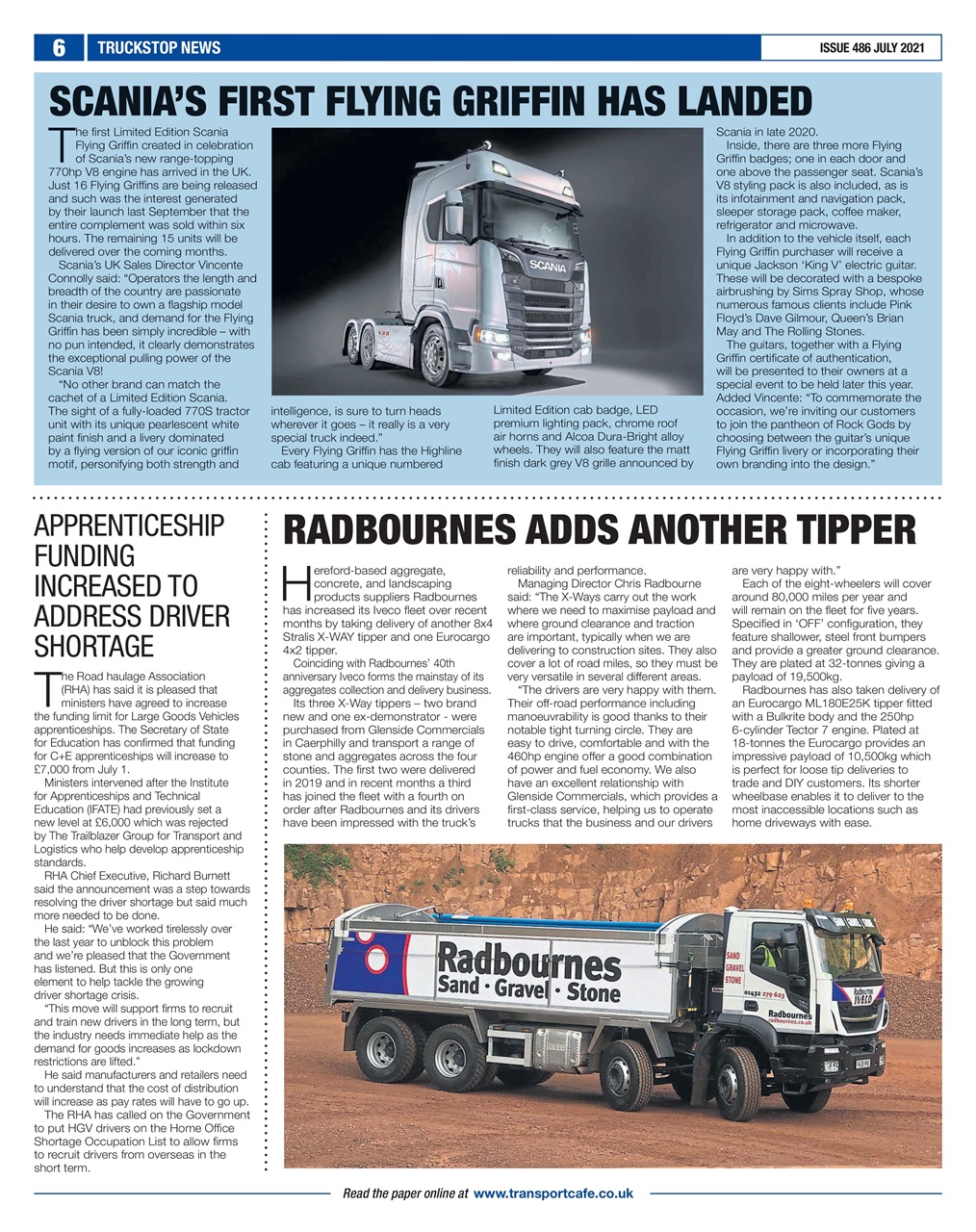 Truckstop News Preview Pages