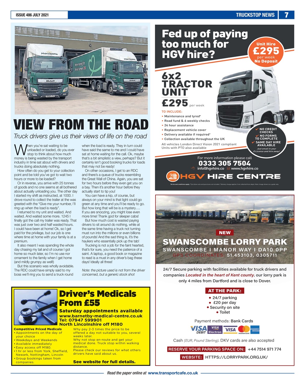 Truckstop News Preview Pages