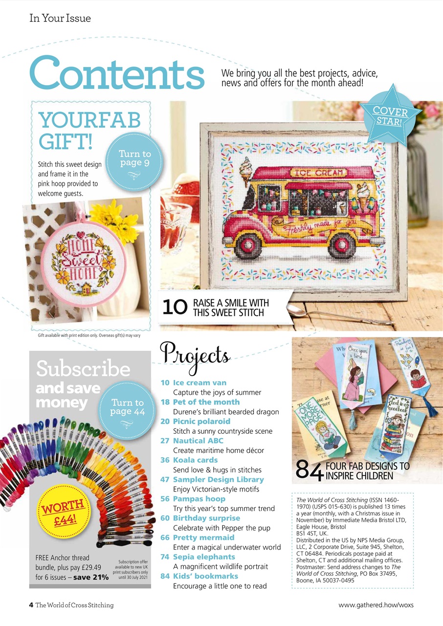 The World of Cross Stitching Preview Pages