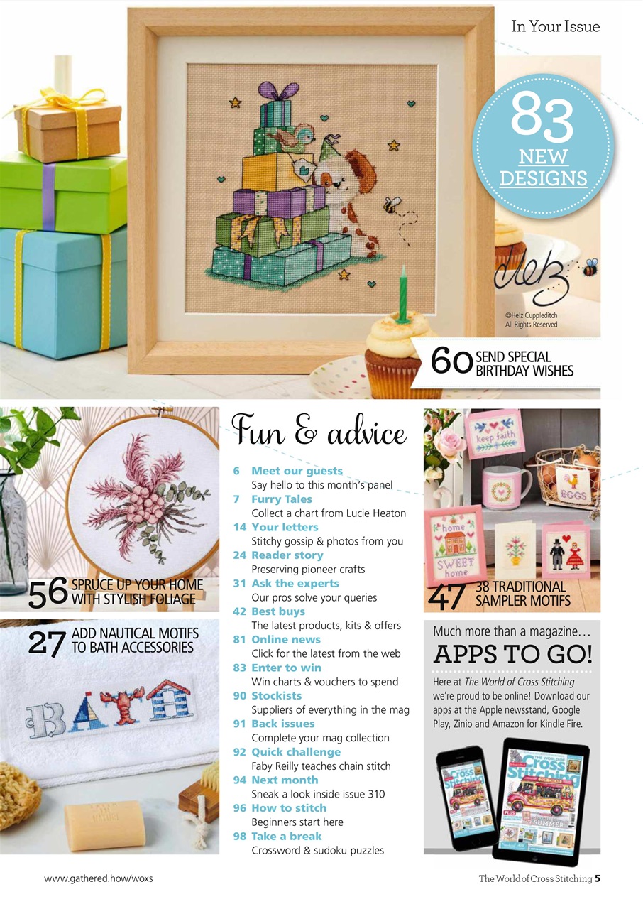 The World of Cross Stitching Preview Pages