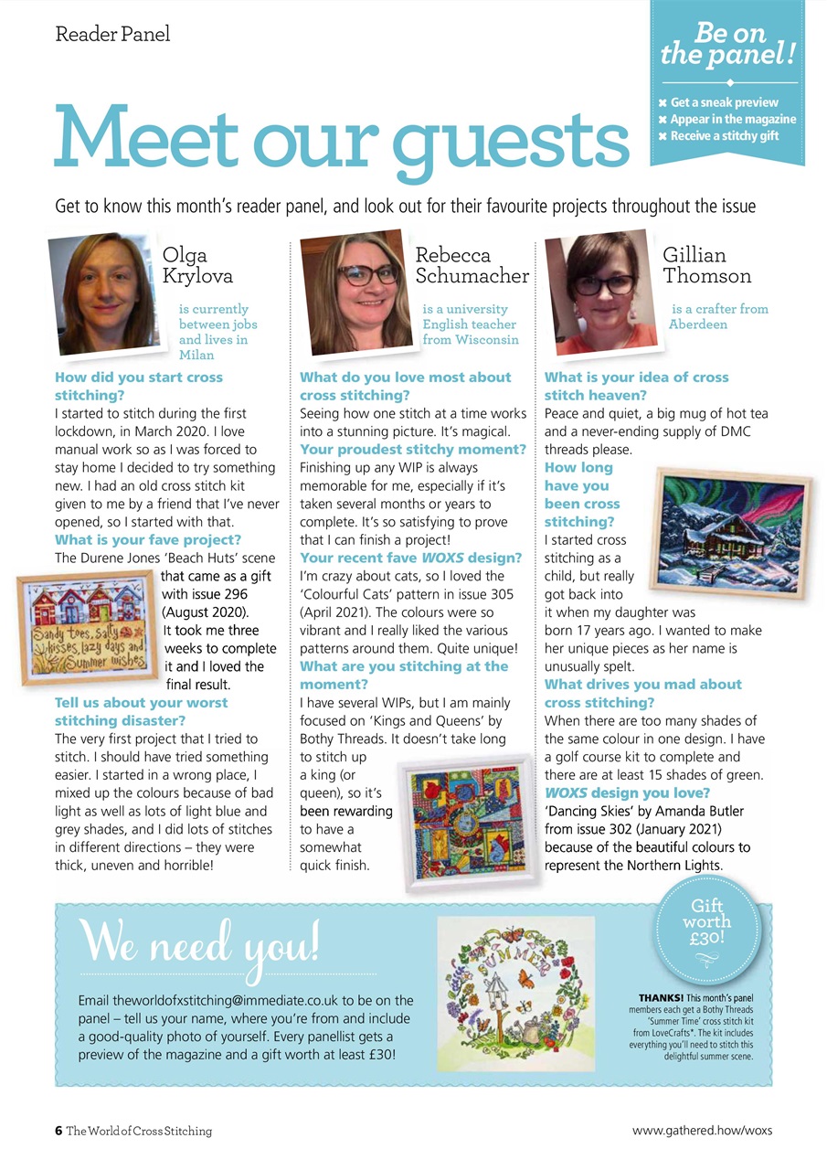 The World of Cross Stitching Preview Pages