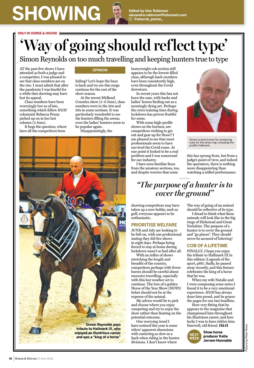 Horse & Hound Preview Pages