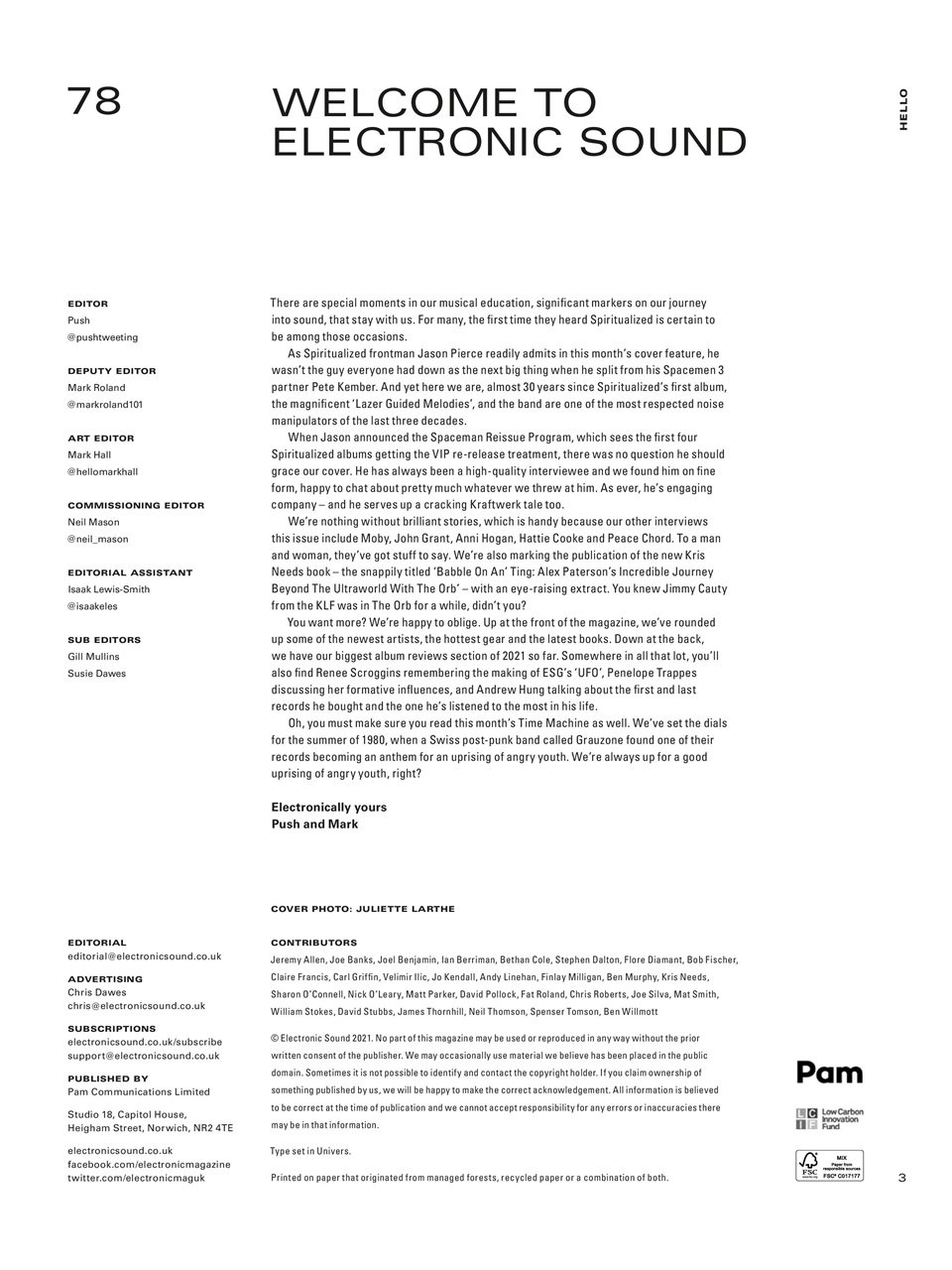 Electronic Sound Preview Pages