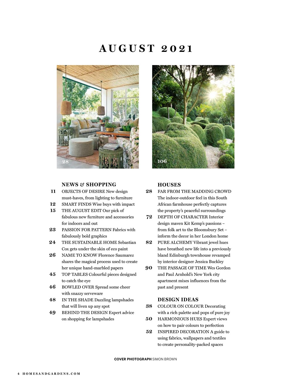 Homes & Gardens Preview Pages