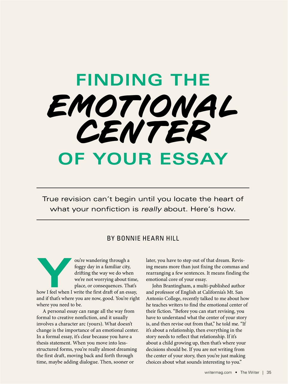 The Writer Preview Pages