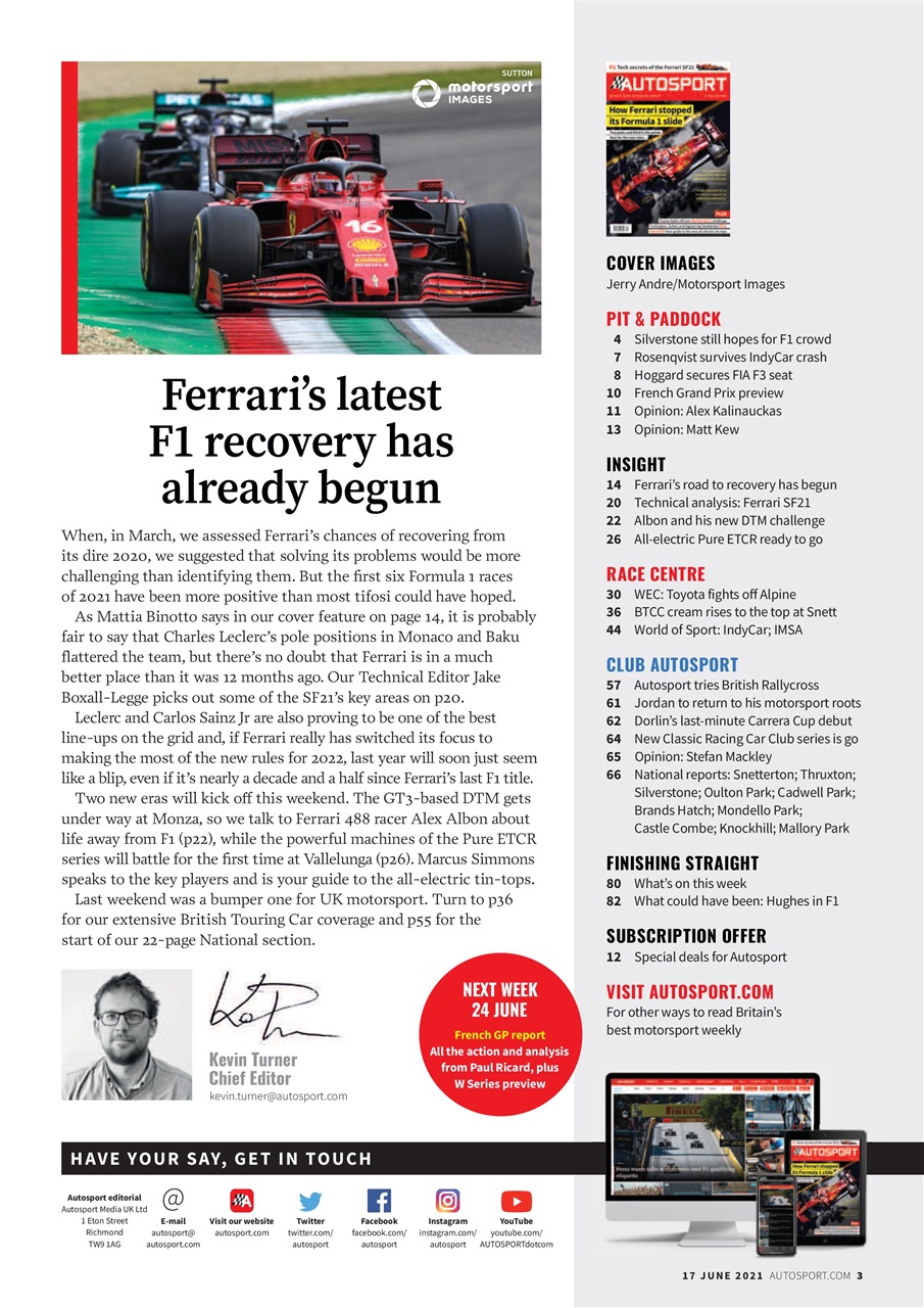 Autosport Preview Pages