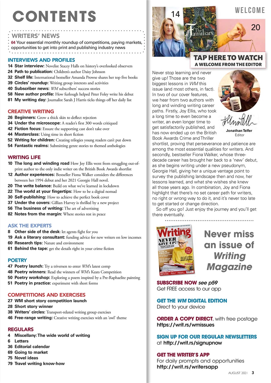 Writing Magazine Preview Pages