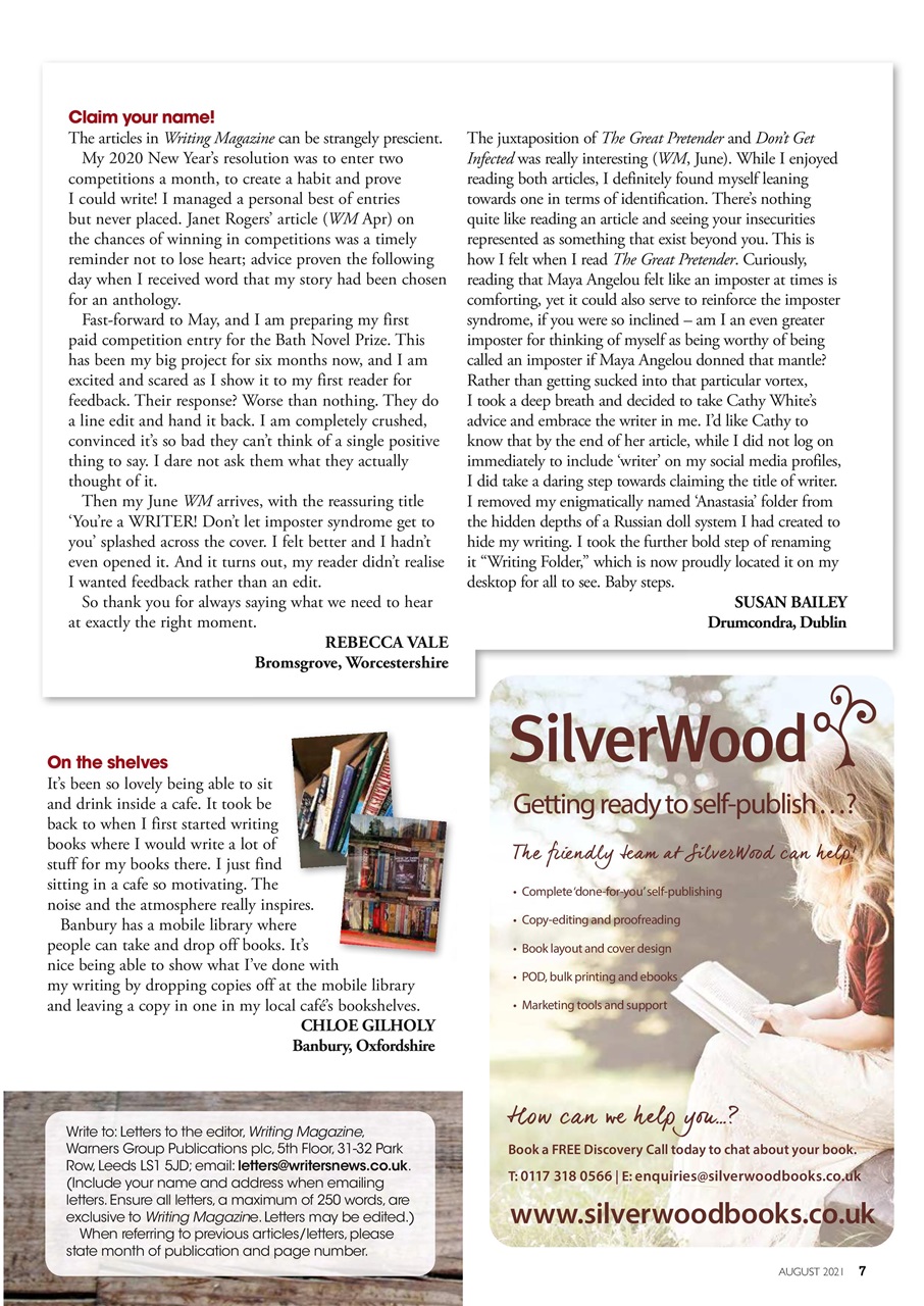 Writing Magazine Preview Pages