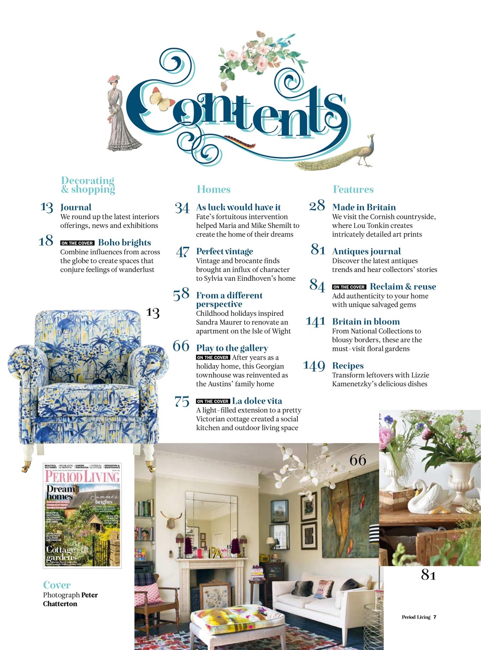 Period Living Magazine Preview Pages