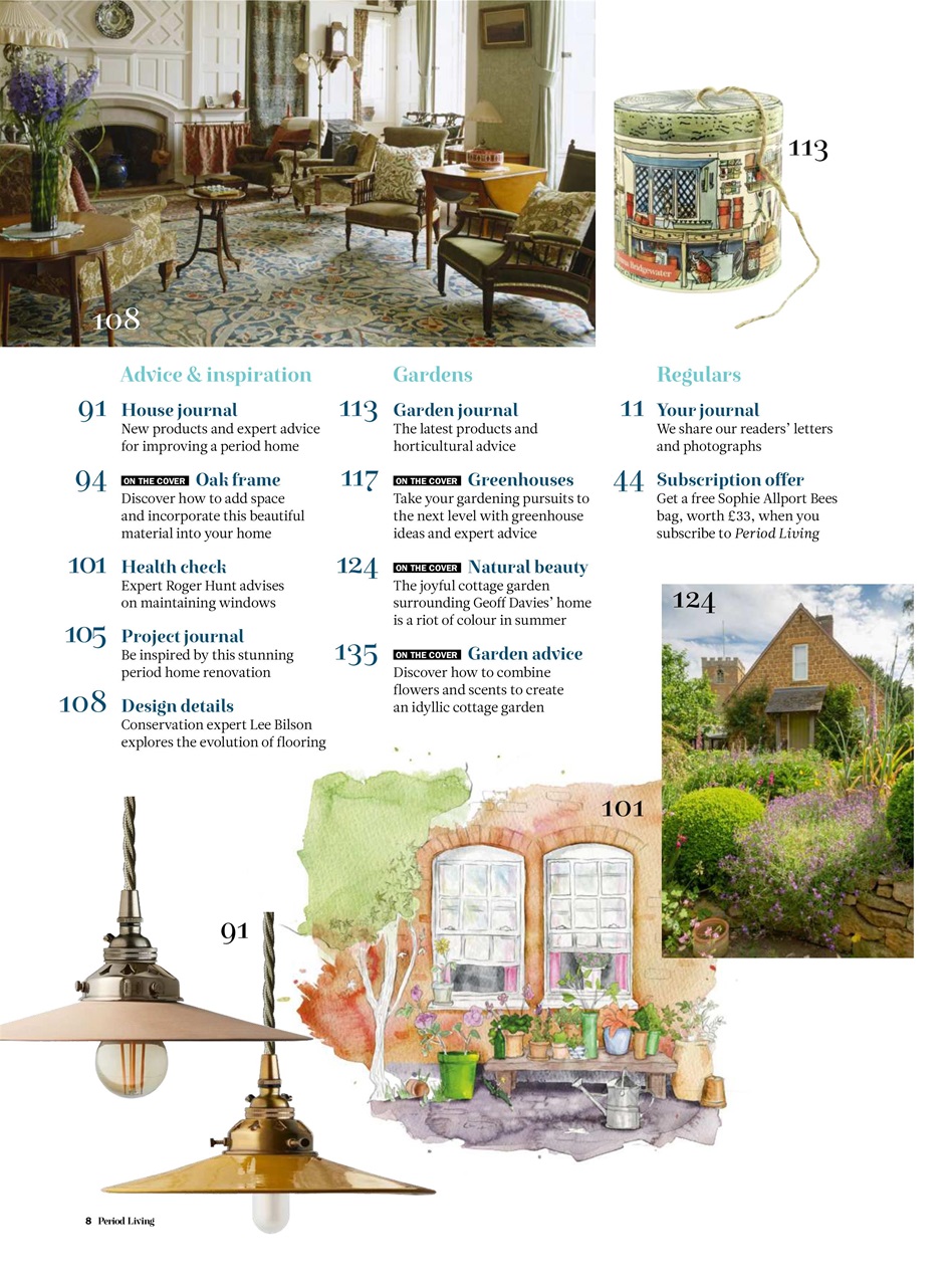 Period Living Magazine Preview Pages
