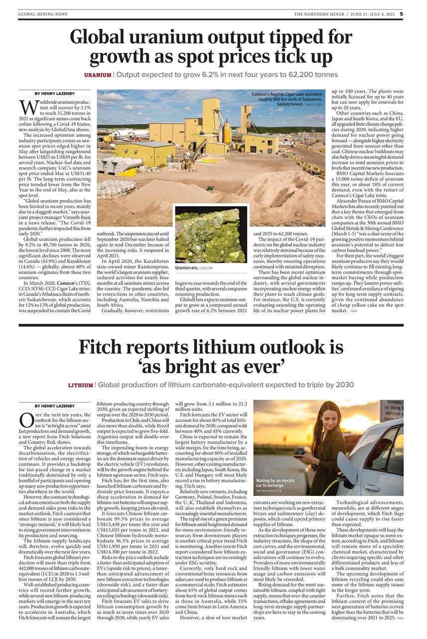 The Northern Miner Preview Pages