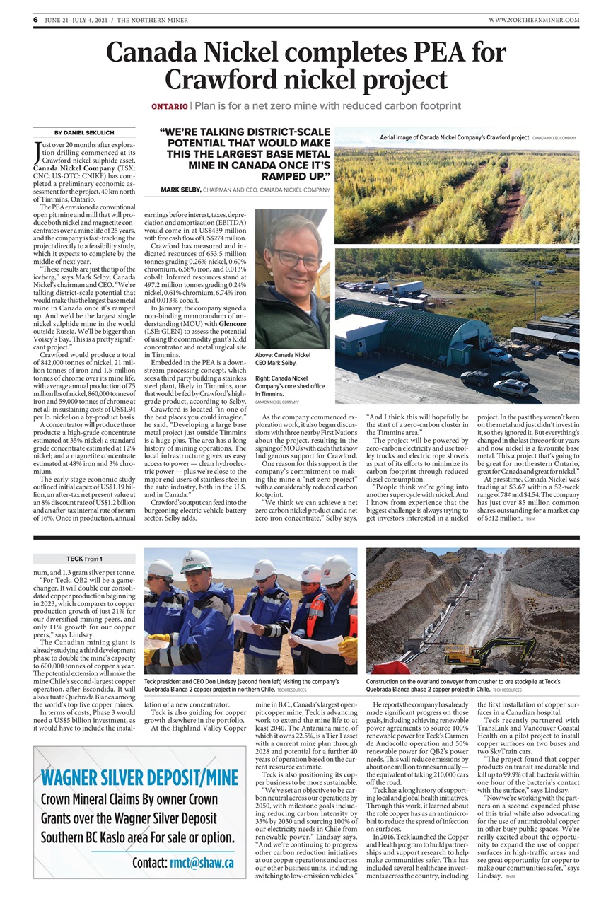 The Northern Miner Preview Pages