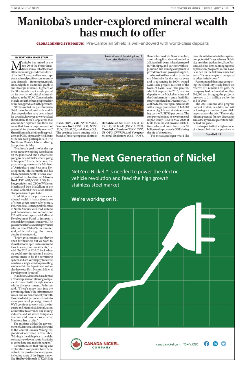 The Northern Miner Preview Pages