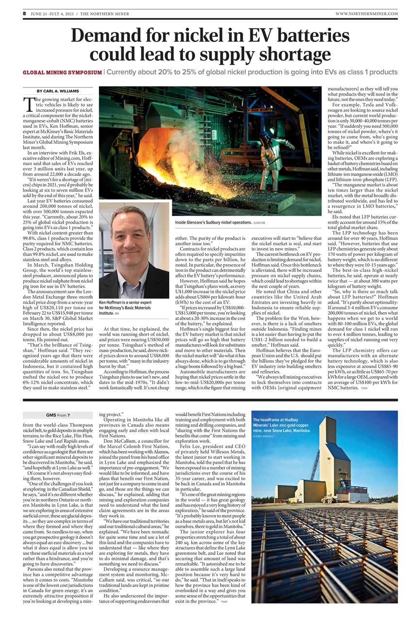 The Northern Miner Preview Pages