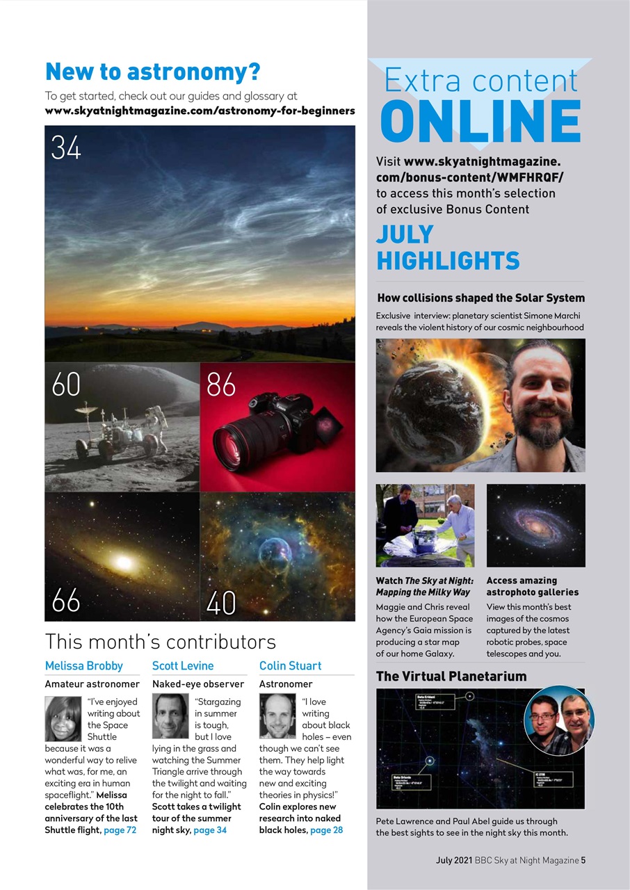 BBC Sky at Night Magazine Preview Pages