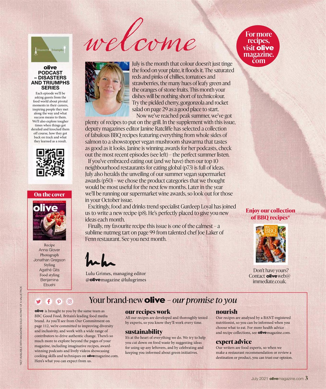 Olive Magazine Preview Pages