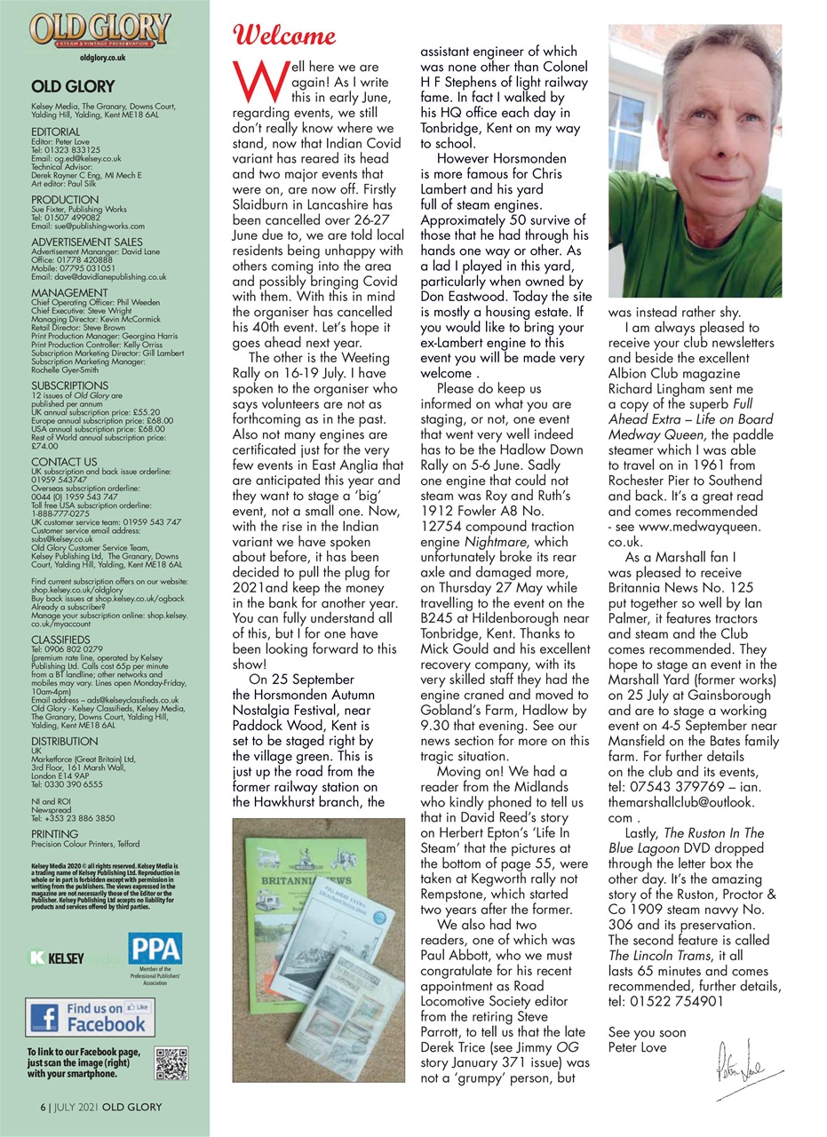 Old Glory Magazine Preview Pages