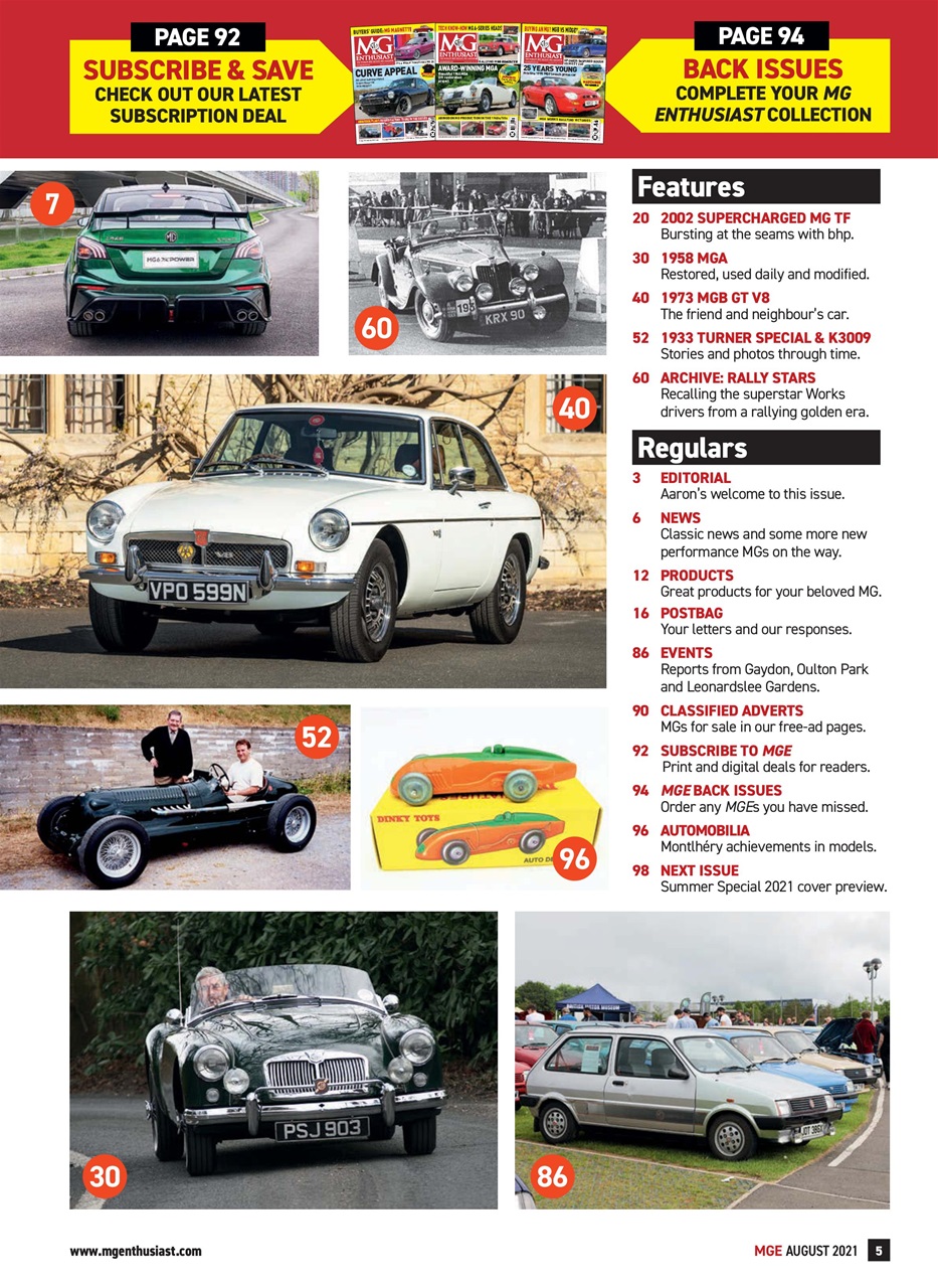 MG Enthusiast Preview Pages